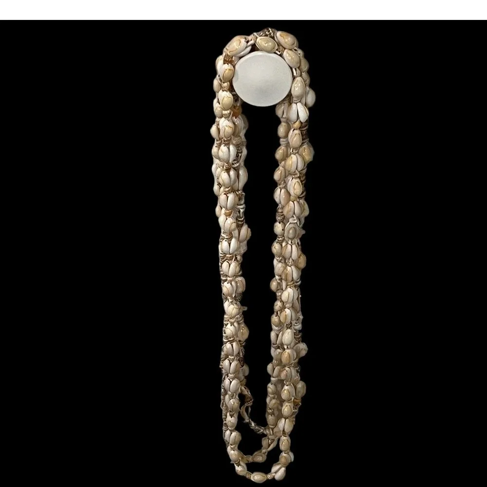 Cowrie Shell‎ Necklaces Lot of 3 Vintage Beach Surfer Retro
